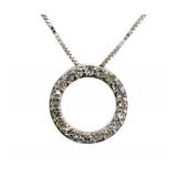 10k Gold Lab Diamond Circle of Life Necklace