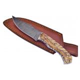 CONE DAMASCUS HUNTER KNIFE