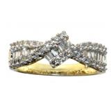 14kt Gold Brilliant 2/3 ct Baguette Diamond Ring