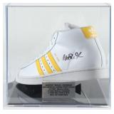 Autographed Magic Johnson Basketball Shoe Display