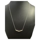 Brilliant Diamond Bar Designer Necklace