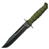 Survival Fixed Blade OD Green Knife