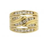 18kt Gold 1/2 ct Designer Diamond Ring