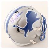 Autographed Barry Sanders Lions Helmet