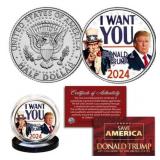 Donald Trump & Uncle Sam JFK Half Dollar