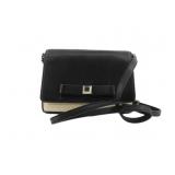 Kate Spade Black Leather Ribbon Shoulder Bag