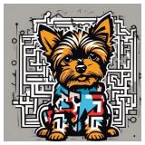 Yorkiepoo 3 Hand Signed by Charis