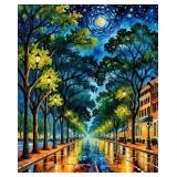 Starry Street Lights 2 LTD EDT Canvas Van Gogh LTD