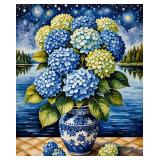 Lakefront Hydrangeas I Canvas Van Gogh LTD