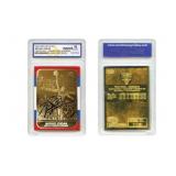 23K Gold Michael Jordan Fleer Rookie Card