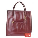 MUST DE CARTIER 2C LEATHER BORDEUX TOTE BAG