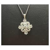 Stunning 3.51 ct Natural Aquamarine Necklace