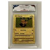 Pokï¿½mon Gold Foil Custom Pikachu Card