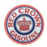 Neon Style Red Crown Tin Sign