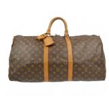 LOUIS VUITTON Bandouliere 55 Travel Bag
