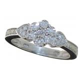 Antique Style Diamond Designer Ring