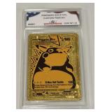 Pokï¿½mon Gold Foil Custom Pikachu Card