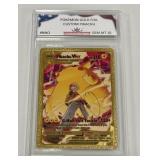 Pokï¿½mon Gold Foil Custom Pikachu Card
