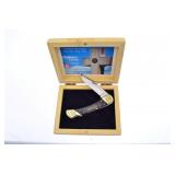 PEACE CROSS LOCKBACK KNIFE