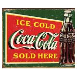 Coke Ice Cold Green Sign