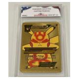 Pokï¿½mon Gold Foil Custom Pikachu Card