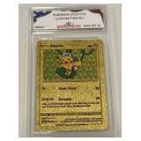 Pokï¿½mon Gold Foil Custom Pikachu Card