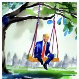 Trump & His Friends Hand Signed by Charis