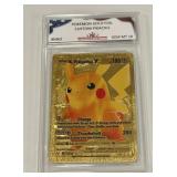 Pokï¿½mon Gold Foil Custom Pikachu Card