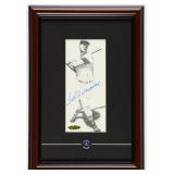 Autographed Ted Williams Art Print Display