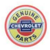 Neon Style Genuine Chevrolet Parts Tin Sign