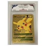 Pokï¿½mon Gold Foil Custom Pikachu Card