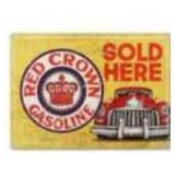 Red Crown Gasoline Sold Here Sign