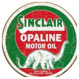 Sinclair Opaline Round Sign