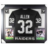 Autographed Marcus Allen Custom Framed Jersey