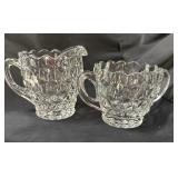 Fostoria Cream & Sugar