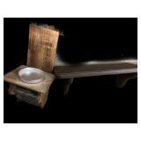 Hobby Lobby Wood & Metal Candle Shelf & Wood Wall