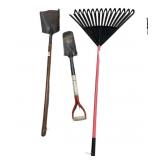 Shovel, Rake & Spade