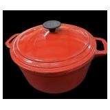 Preowned Enameled Cast Iron Cooker wï¿½ Lid