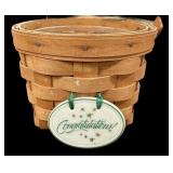 Lined Longaberger CONGRATULATIONS