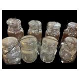 (4) Pint & (4) Quart Jars wï¿½ Glass ids