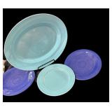 Fiesta Platter & Saucers