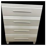 Pearl White 4 Drawer Chest
