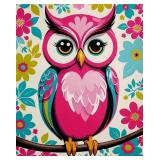 Pink Perch Owl LTD Edition Canvas by Van Gogh