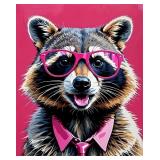 Racoon In Shades LTD Editon Canvas By Van Gogh LTD