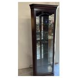 Lighted Corner Cabinet