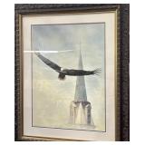 28 x 33 Framed & Matted Eagle Print