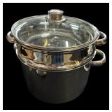 5 Pc Stainless Steamer/ Stock Pot