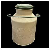 McGreevy Dairy Milk Can Hamilton, Ohio