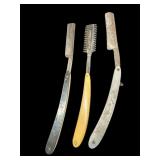(3) Straight Razors
