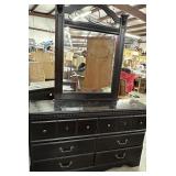 Estate Black Dresser wï¿½ Mirror